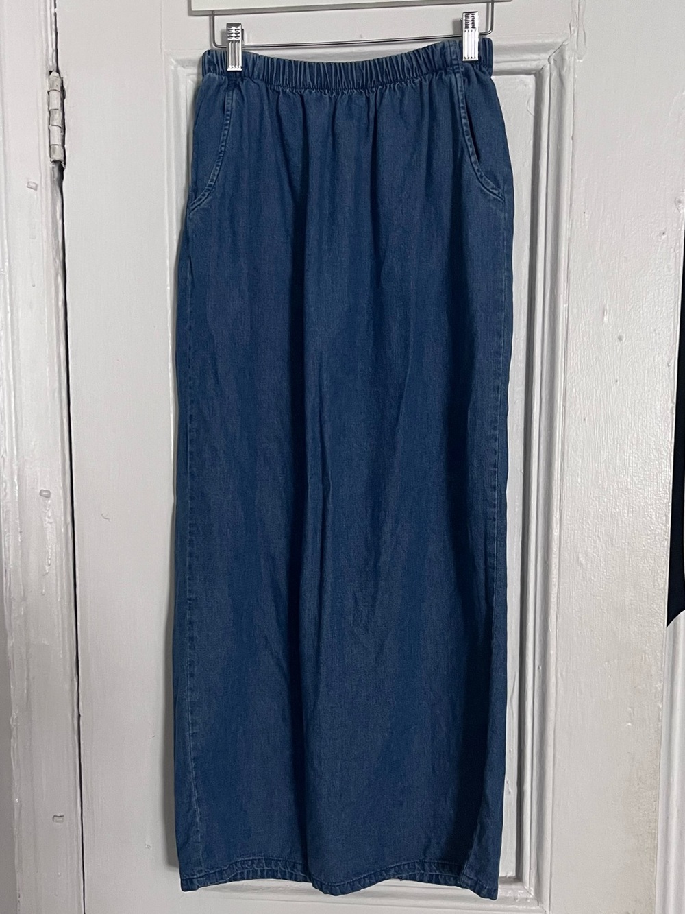 90s Vintage Maxi Skirt with Pockets